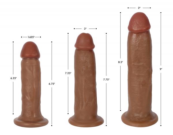 Jock Dark Bareskin Dildo 9 Inch