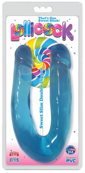 Lollicock Sweet Slim Double Dipper Dildo Blue