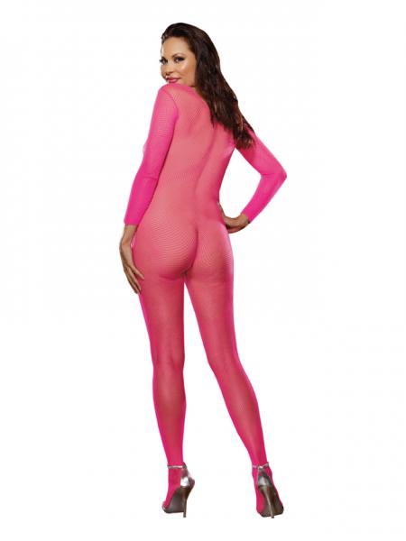 Body Stocking Neon Pink O/S Queen
