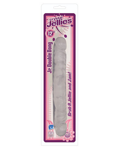 Jellies Jr 12" Double Dong Clear