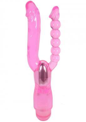 Dual Pleasure Vibe Waterproof Pink