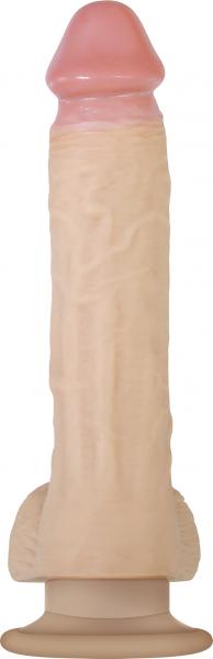 Adam's Rechargeable Thrusting Dildo With Remote Beige