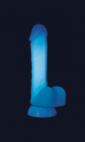 Touch And Glow Glow In The Dark Dildo Blue