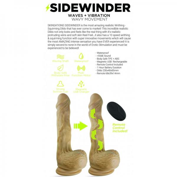 Skinsations Side Winder 10 Functions W/ Remote Control
