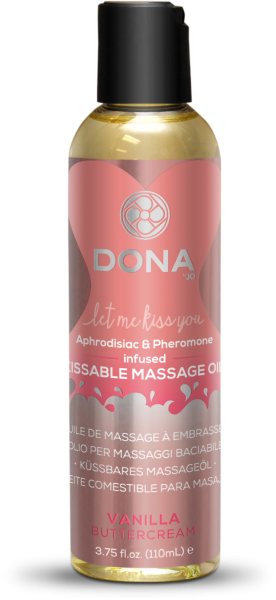 Dona Kissable Massage Oil Vanilla Buttercream 3.75 Oz