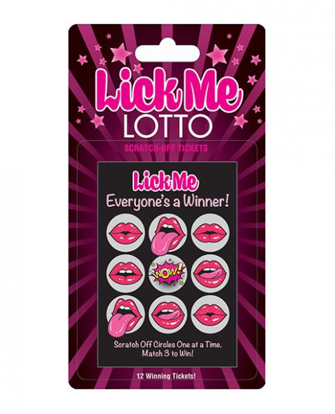 Lick Me Lotto 12 Winning Tickets