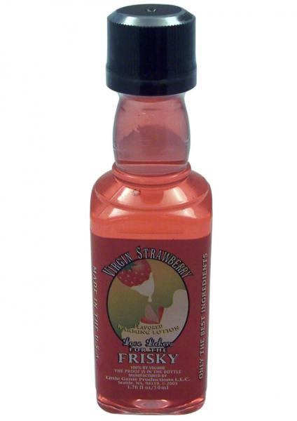 Love Lickers Flavored Warming Oil Virgin Strawberry 1.76 Ounce