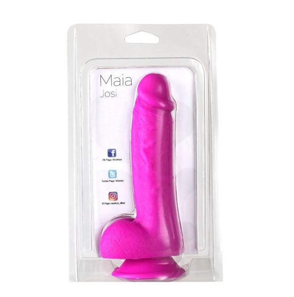 Josi 8 Inches Realistic Silicone Dong Purple