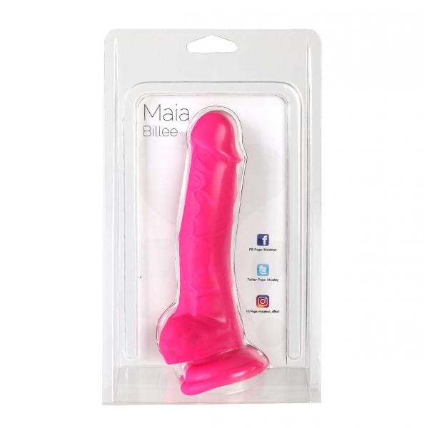 Billee 7 Inches Realistic Silicone Dong Neon Pink