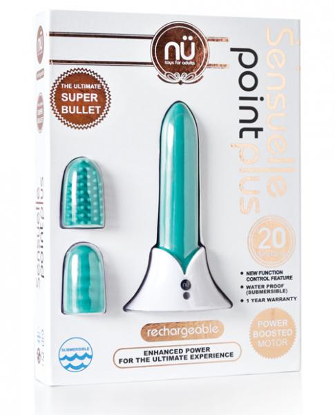Sensuelle Point Plus Teal Blue Bullet Vibrator