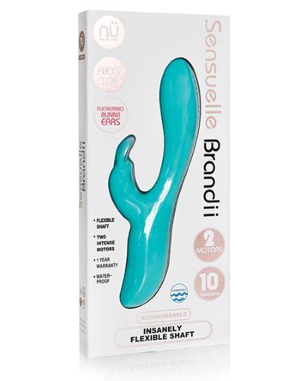 Sensuelle Brandii Bendable Rabbit Vibrator Teal Blue