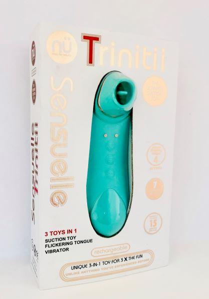 Sensuelle Trinitii Tongue Vibrator Electric Blue