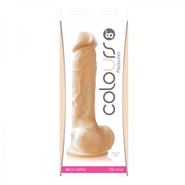 Colours Pleasures 8 Inches Dildo Beige