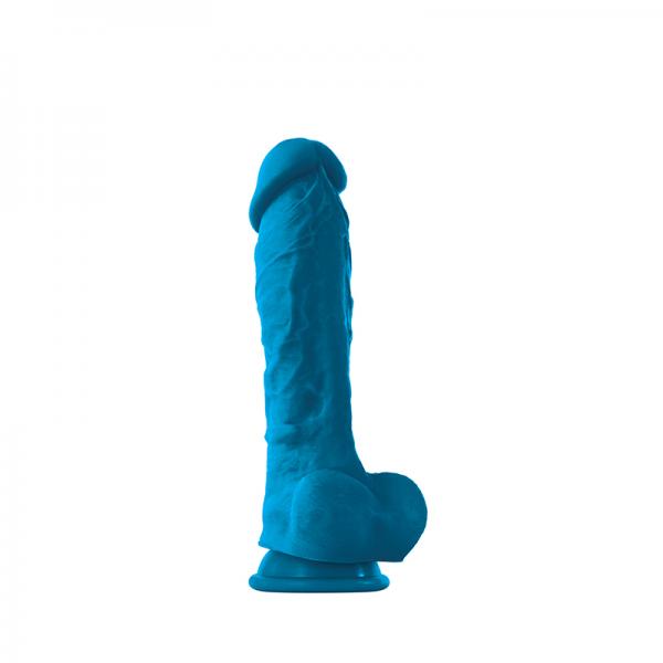 Coloursoft 8 Inches Soft Dildo Blue