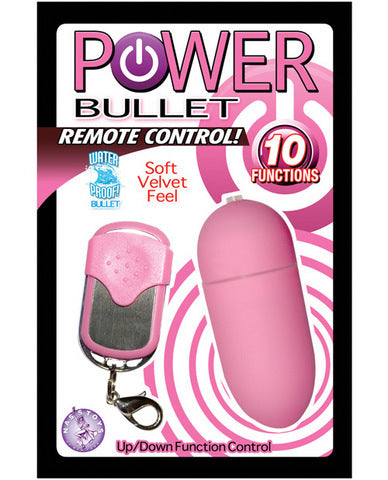Power Bullet Vibrator With Remote Control Pink