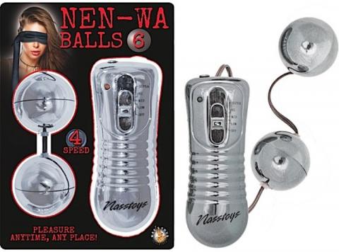 Nen Wa Balls Waterproof Vibrating Balls Silver