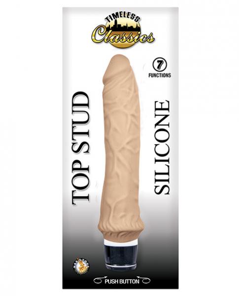 Timeless Classics Top Stud Silicone Vibrator Beige