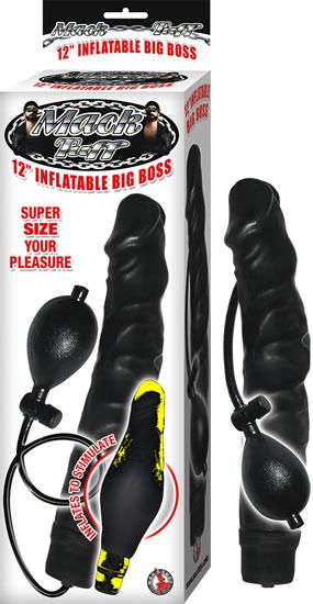Mack Tuff 12 Inches Inflatable Big Boss Dildo Black