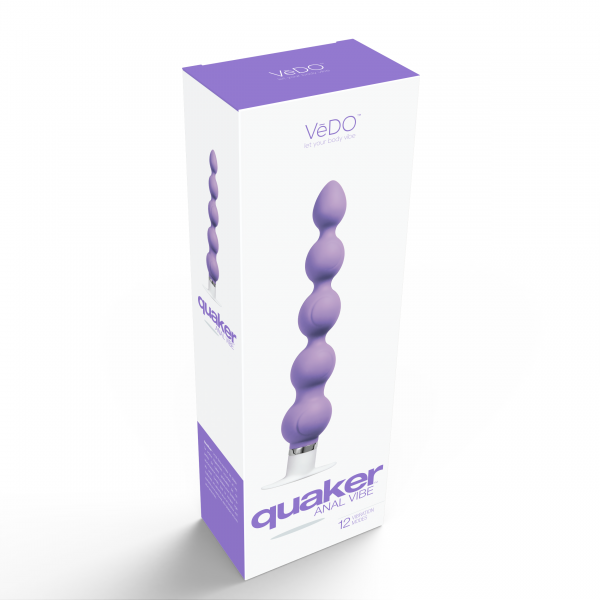 Vedo Quaker Anal Vibrating Beads Orchid Purple