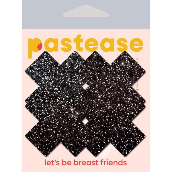 Petites Plus X :Small Sparkle Black Plus Nipple Pasties