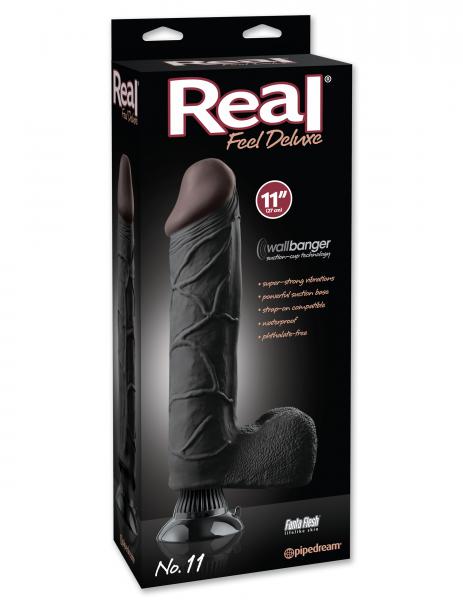 No 11 Wallbanger Vibrating Dildo Black