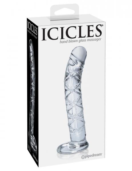 Icicles No 60 Glass G Spot Dong Clear