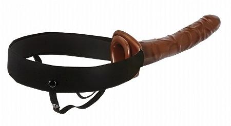 10" Chocolate Dream Hollow Strap On