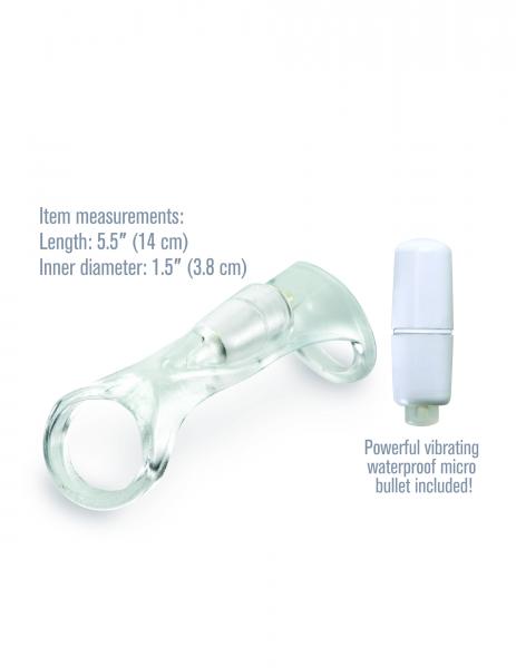 Fantasy X Tensions Vibrating Cock Sling Clear