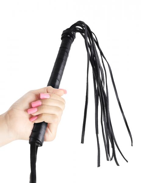Fetish Fantasy Cat O Nine Tails Leather Whip Black Limited Edition
