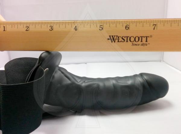 Limited Edition 6.5 Inches Hollow Strap On Black