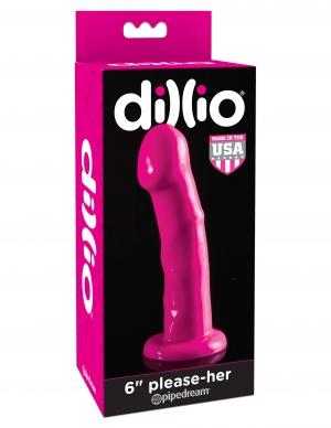 Dillio Please Her 6.5 Inches Insertable Pink Dildo