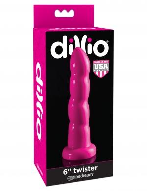 Dillio 6 Inches Twister Pink Dildo
