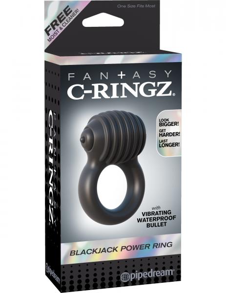 Fantasy C Ringz Blackjack Power Ring Black