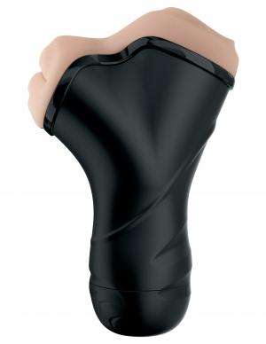 Pdx Elite Double Penetration Vibrating Stroker Beige