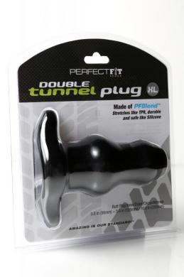 Double Tunnel Plug X Large Black