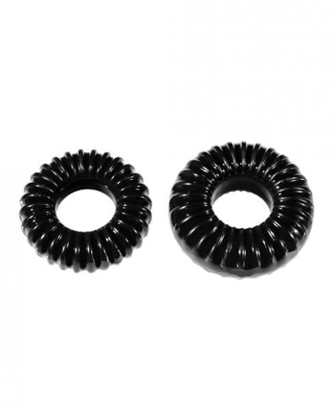 Xplay Gear Pf Blend Premium Stretch Ribbed Ring Slim Black Pack Of 2