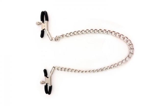 M2 M Nipple Clamps Small Plier Chrome With Chain