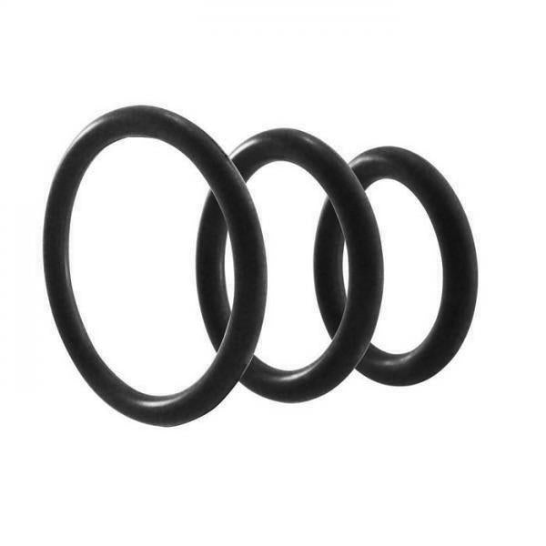 M2 M Cock Ring Nitrile 3 Piece Set Black