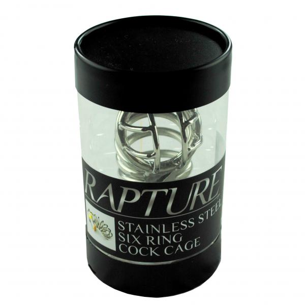 Rapture Stainless Steel Six Ring Cock Cage