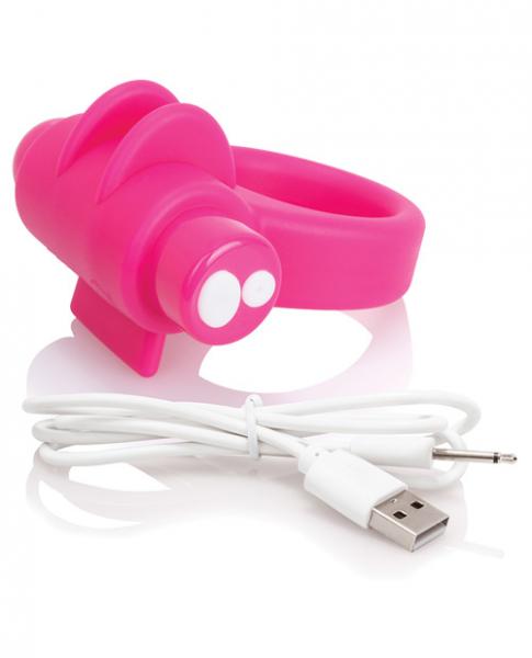 Charged Combo Kit 1 Cock Ring & Finger Sleeve Pink