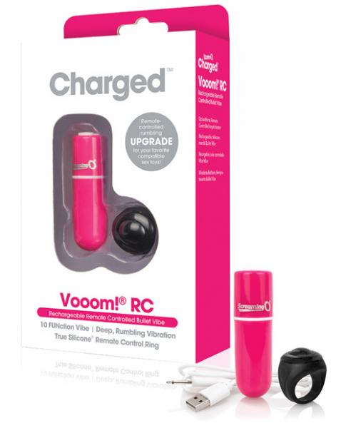 Charged Vooom Remote Control Bullet Vibrator Pink