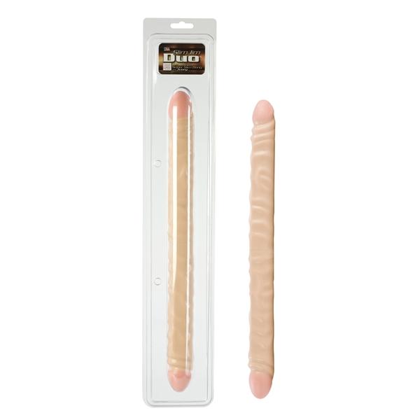 Slim Jim Duo 17" Veined Double Dong Beige