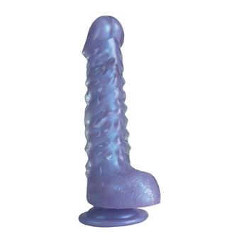 Crystal Cote Dong Purple 7 Inches Suction Cup