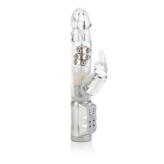 Waterproof Jack Rabbit Vibrator Clear