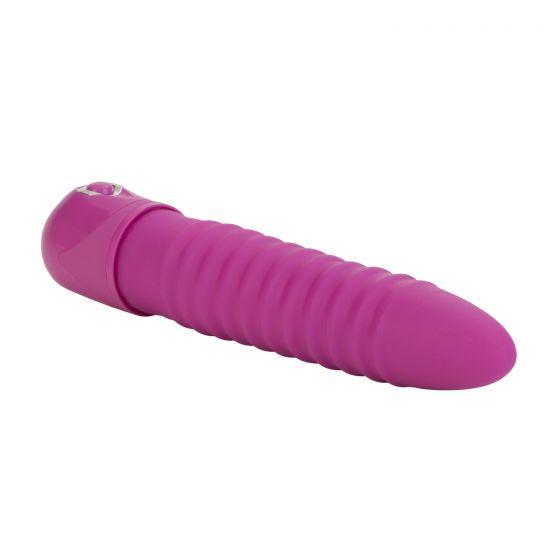 Power Stud Ribbed Pink Vibrator