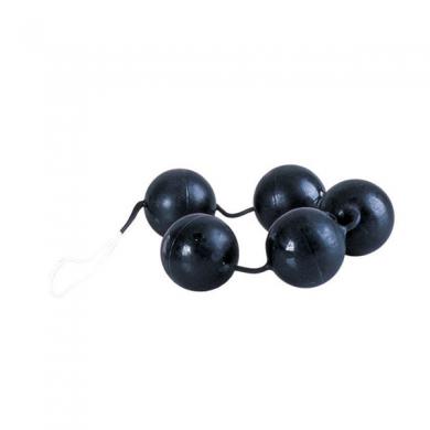 Power Balls Latex Dipped Weighted Pleasure Balls 1.25 Inch Black