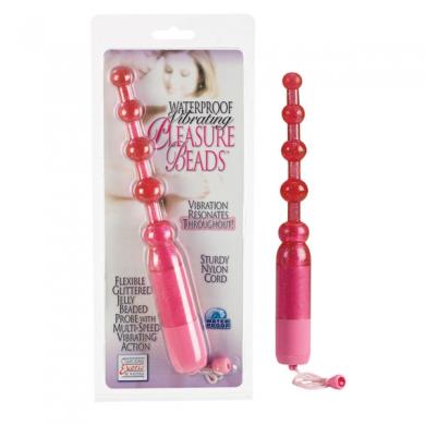 Waterproof Vibrating Anal Beads Pink