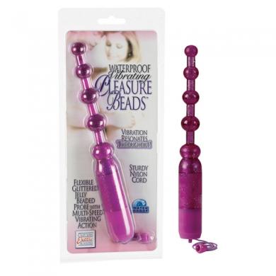 Waterproof Vibrating Anal Beads Purple