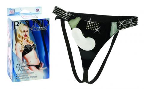 2 Piece Diamond Harness And Dildo