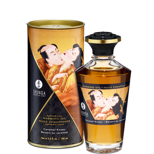 Shunga Warming Massage Oil Caramel 3.5 Fluid Ounces
